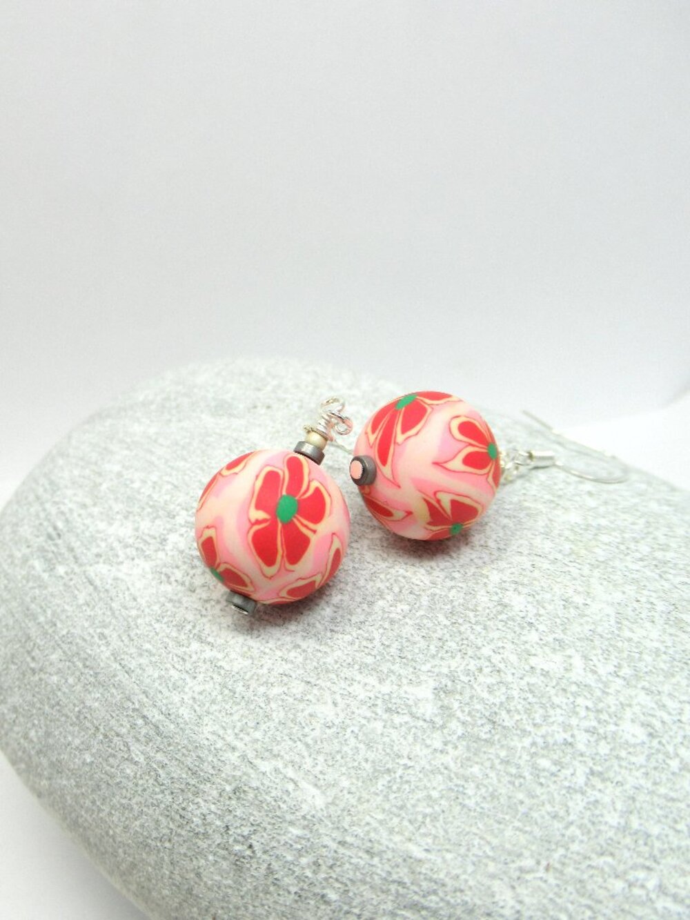 Floral Clay Earrings